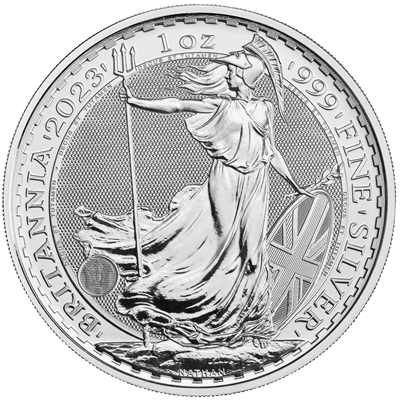 2023 1oz Silver BRITANNIA - Charles III Portrait - Click Image to Close